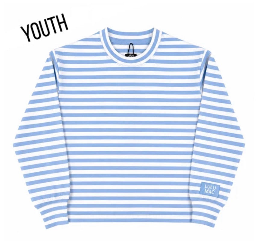 LM Youth Striped Long Sleeve Top (Multiple Color Options)
