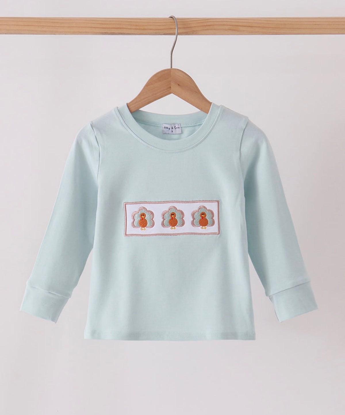 Sage Turkey Embroidered Top