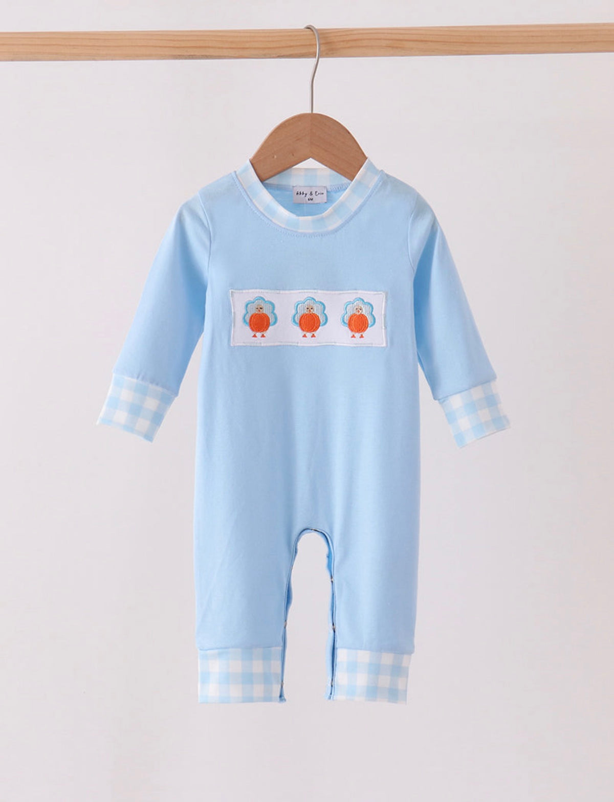 Blue Turkey Romper