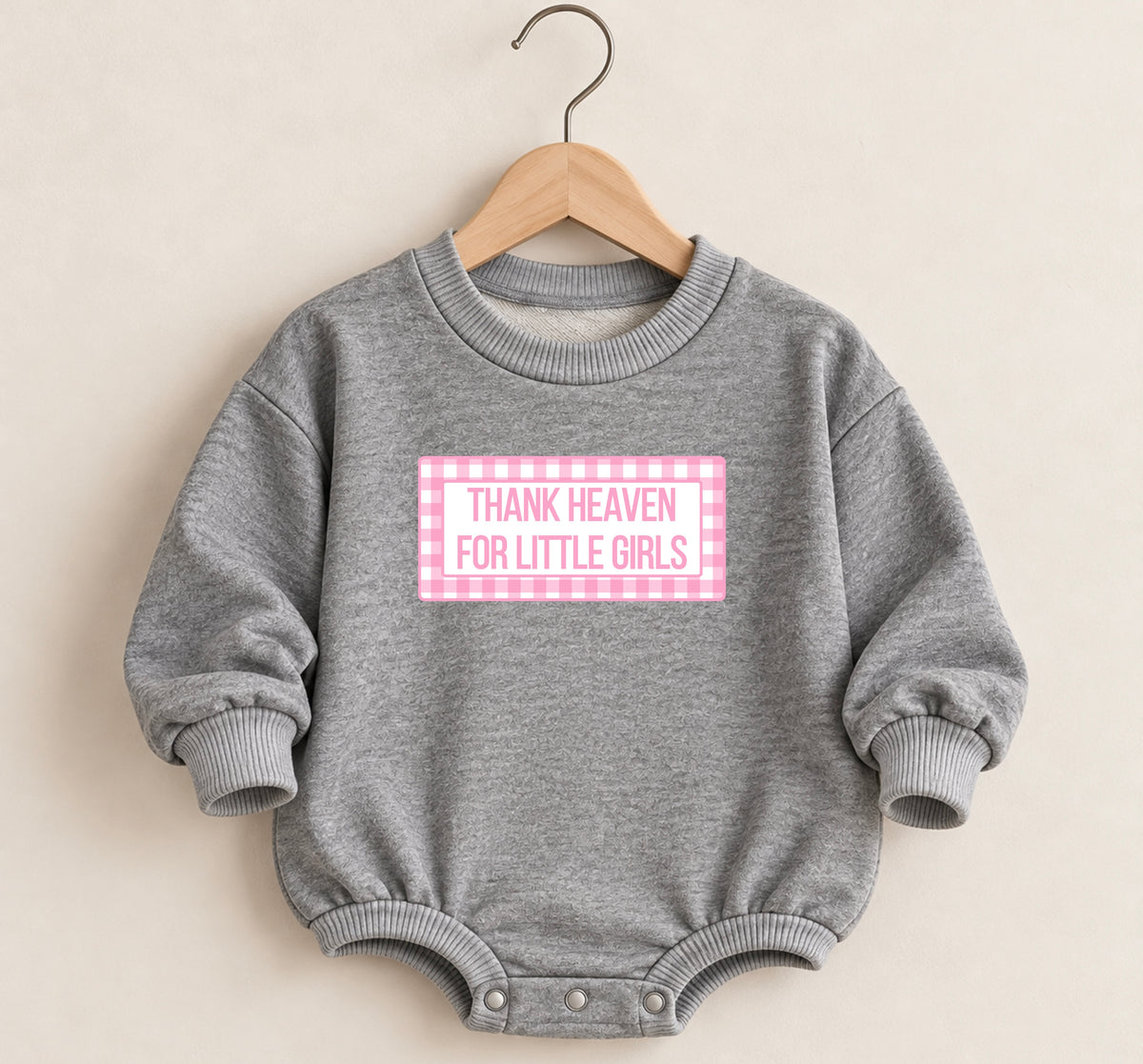 Thank Heaven For Little Girls Long Sleeve Bubble