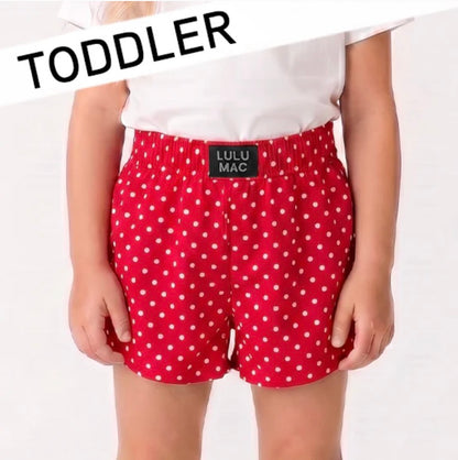 LM Toddler Polka Dot Shorts (Multiple Color Options)