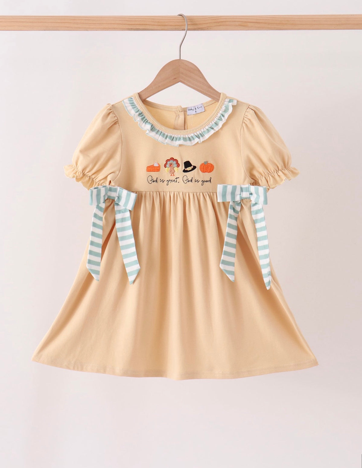 God is Great God is Good Ruffle Dress