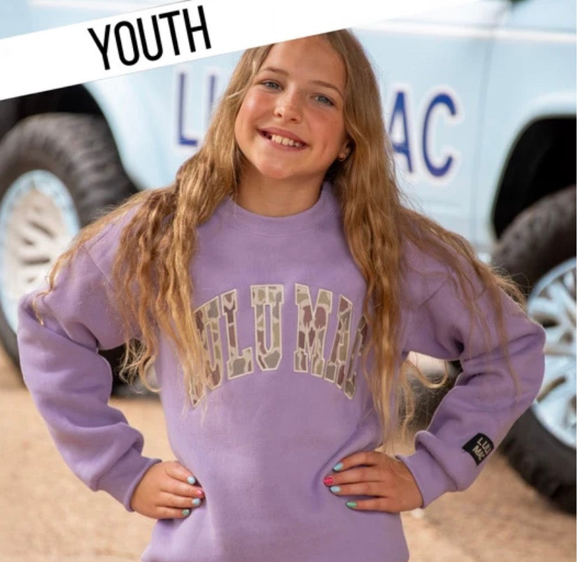 LM Youth Camo Sweatshirt (Multiple Color Options)