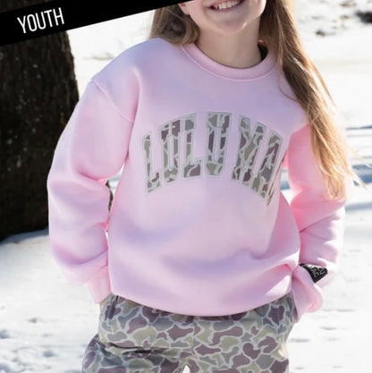 LM Youth Camo Sweatshirt (Multiple Color Options)