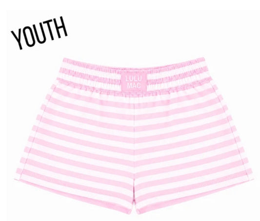 LM Youth Monochrome Striped Shorts (Multiple Color Options)