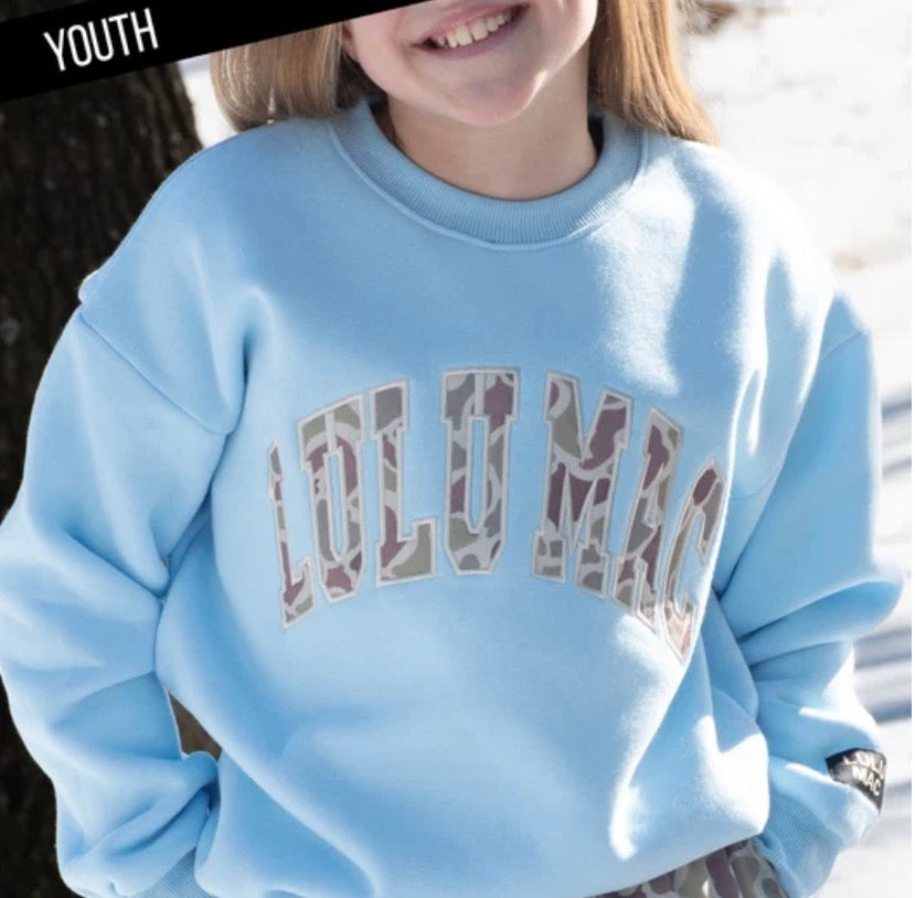 LM Youth Camo Sweatshirt (Multiple Color Options)