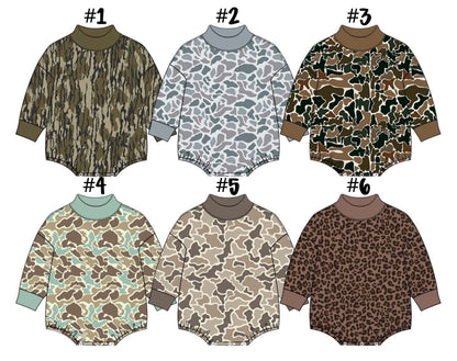 Long Sleeve Mock-Neck Bubble