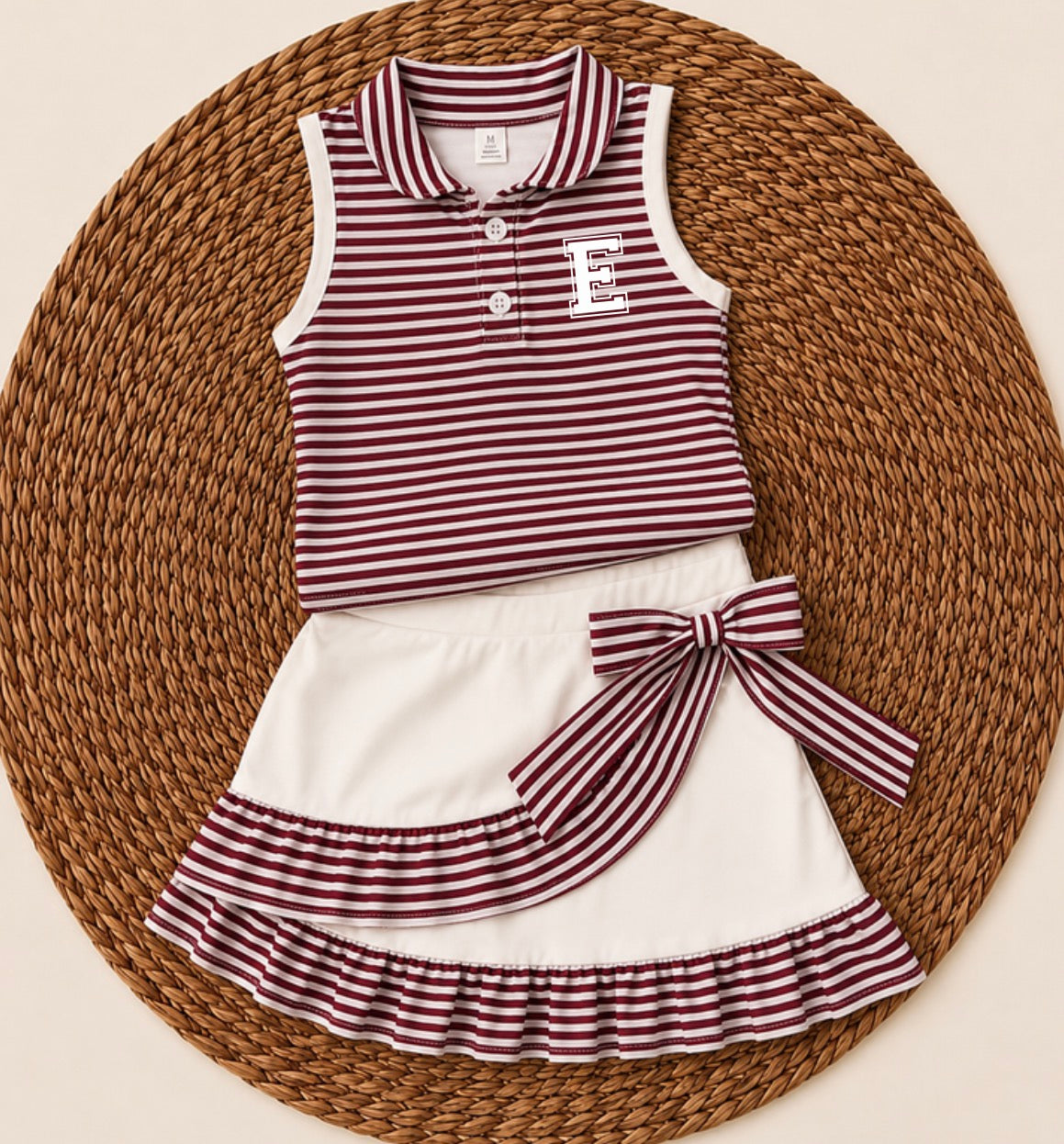 Eclectic Striped Skirt Set