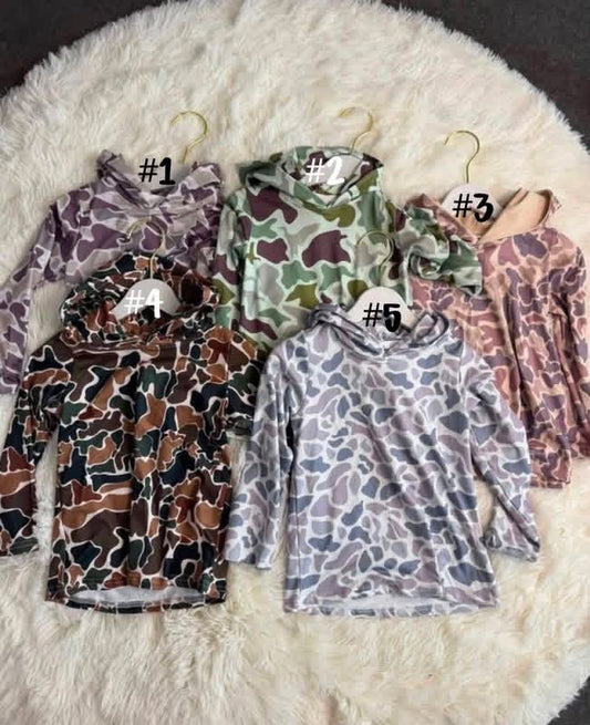 Camo Hooded Shirt