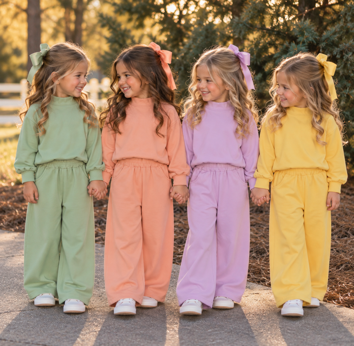 Mock-Neck Pants Set