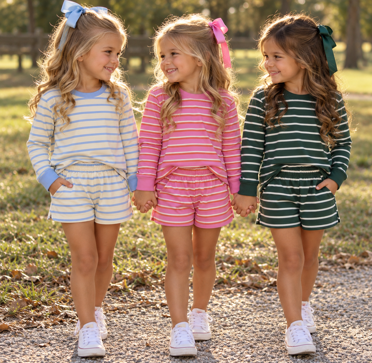 Striped Shorts Set