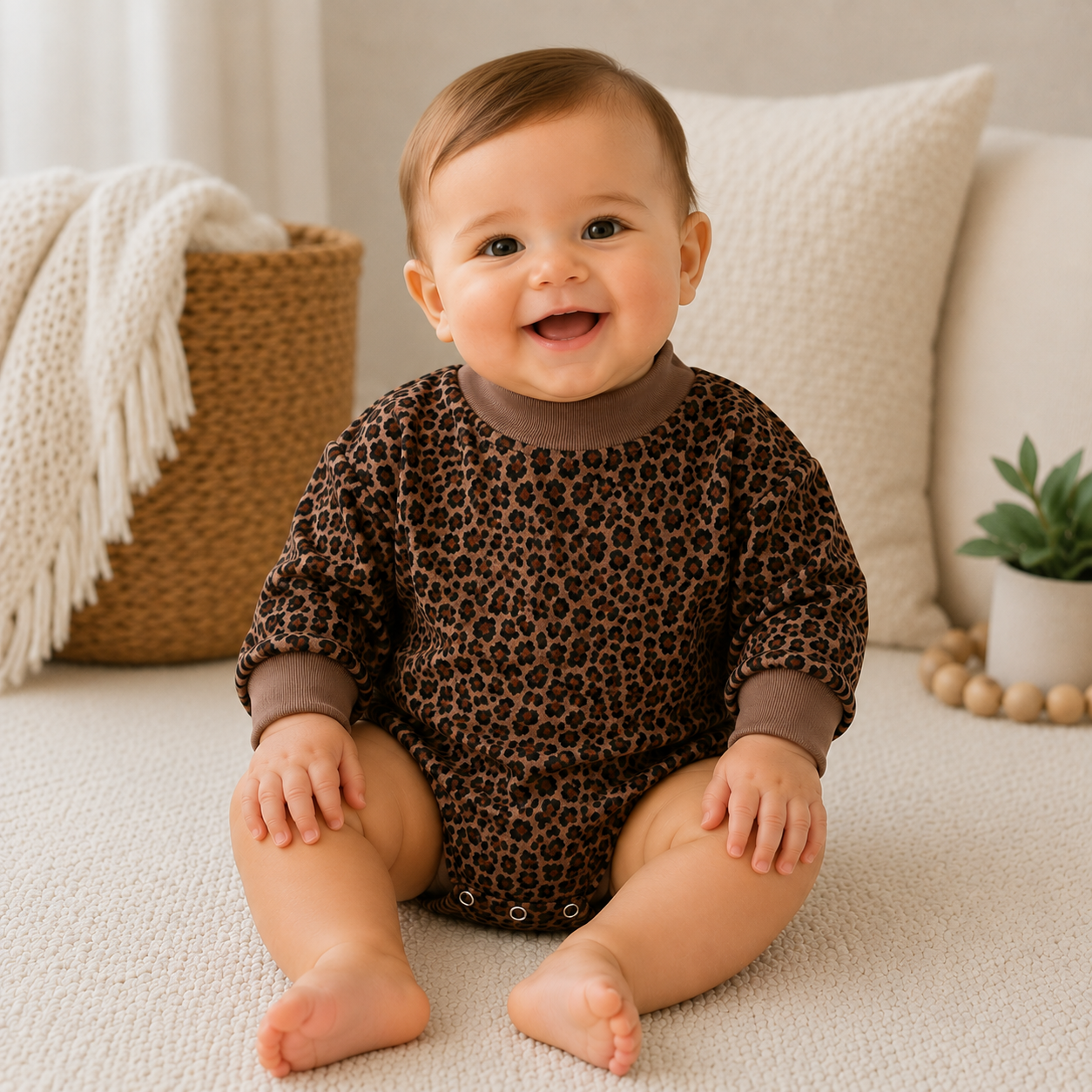 Long Sleeve Mock-Neck Bubble