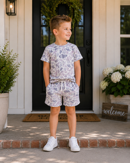 Boys Camo Shorts Sets